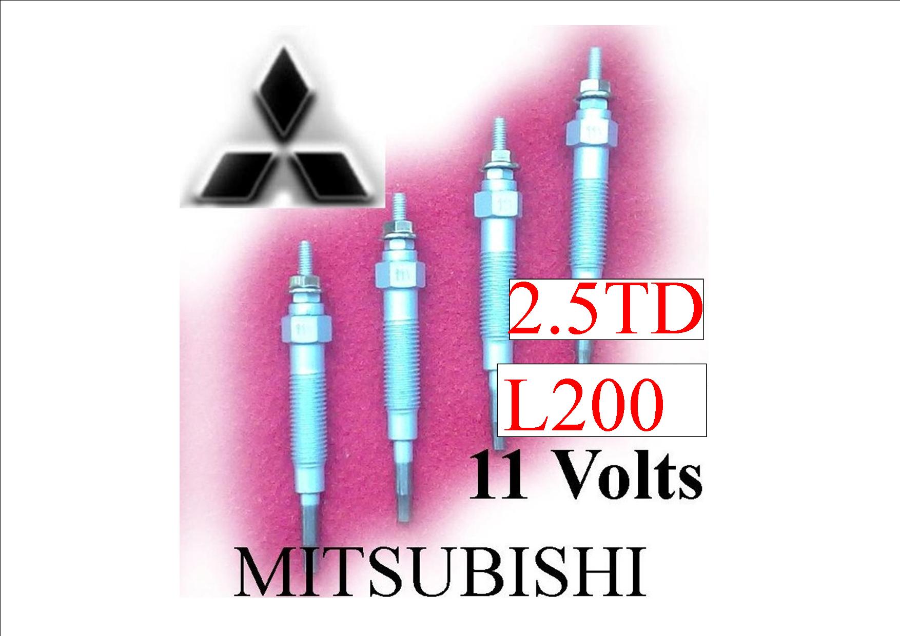 Glow Plugs 11Volt 2.5 TD Mitsubishi